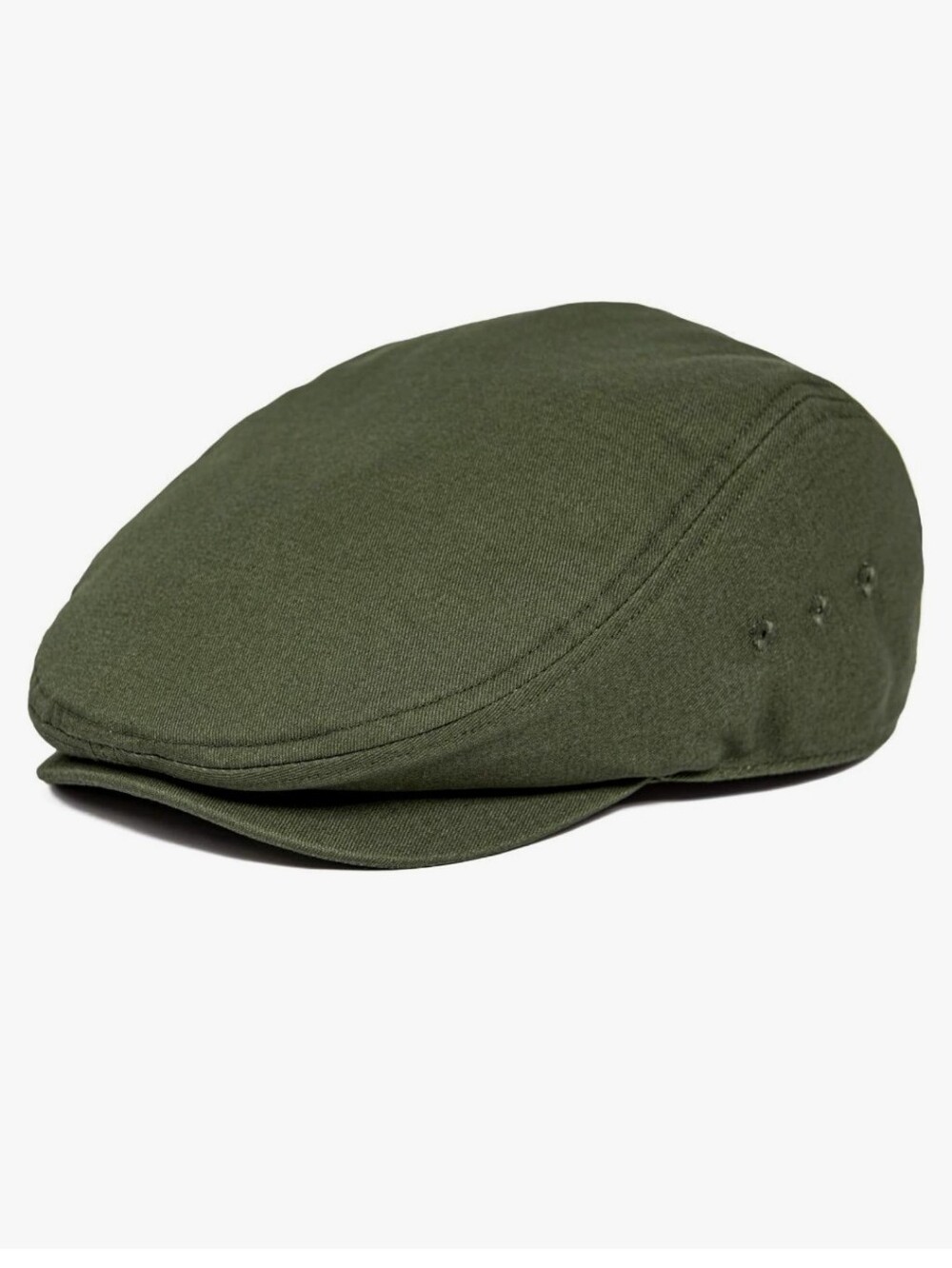Jangoul Olive Newsboy Cotton Twill Flat Cap Men -Classic Ivy Hat 7 1/4-7 3/8 New